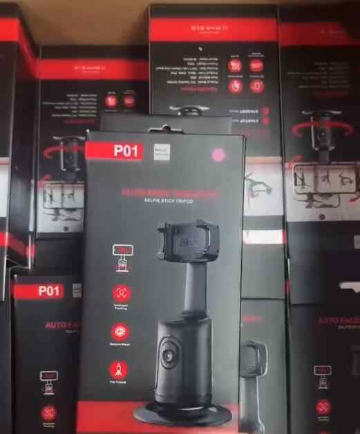 Tripod Camera Mount Portable 180 Degree Flip 360 Rotating Object Tracking Auto Face Tracker Gimbal Tripod